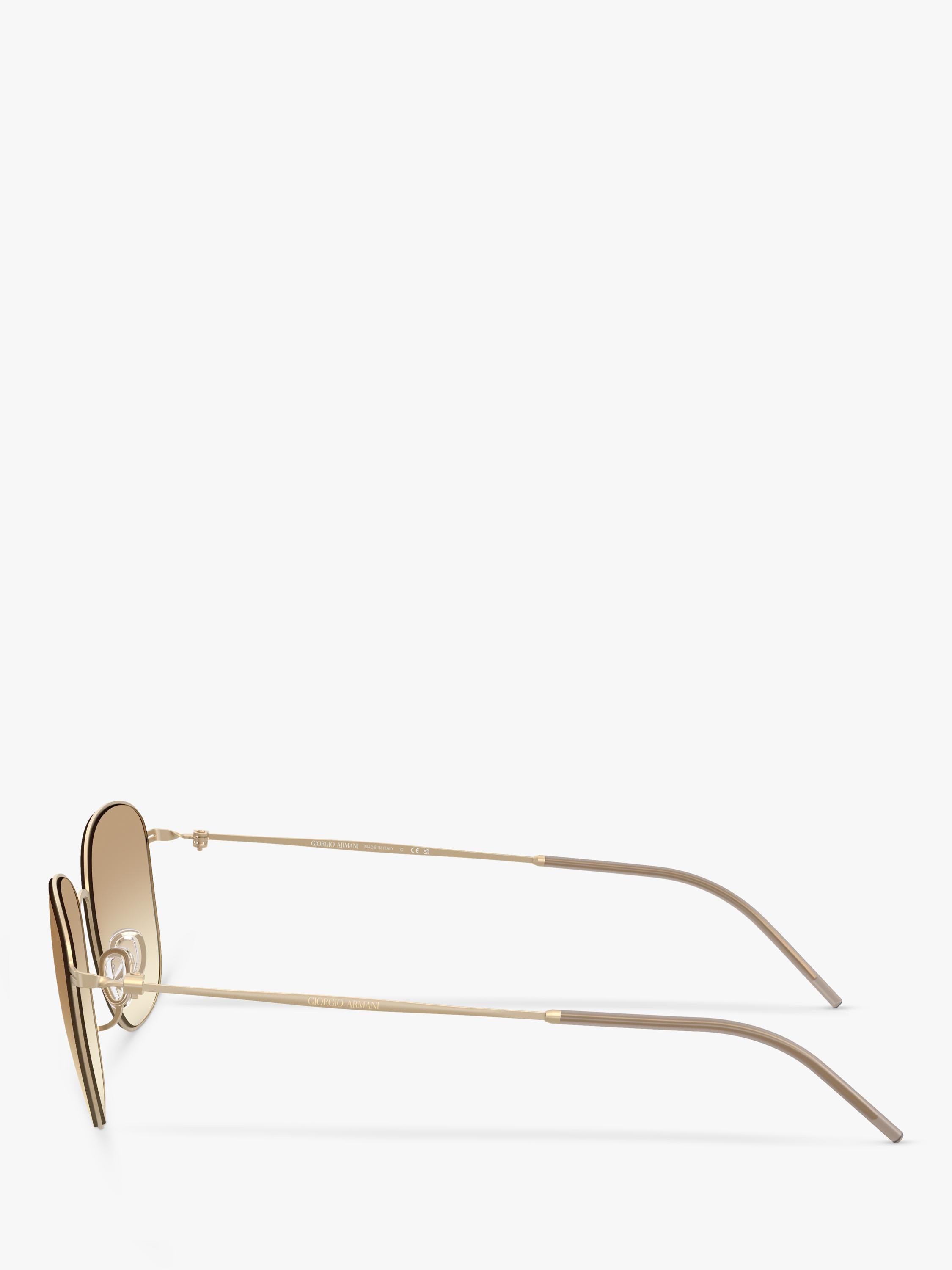Giorgio Armani square grey gradient sunglasses 54mm, imported from the UK