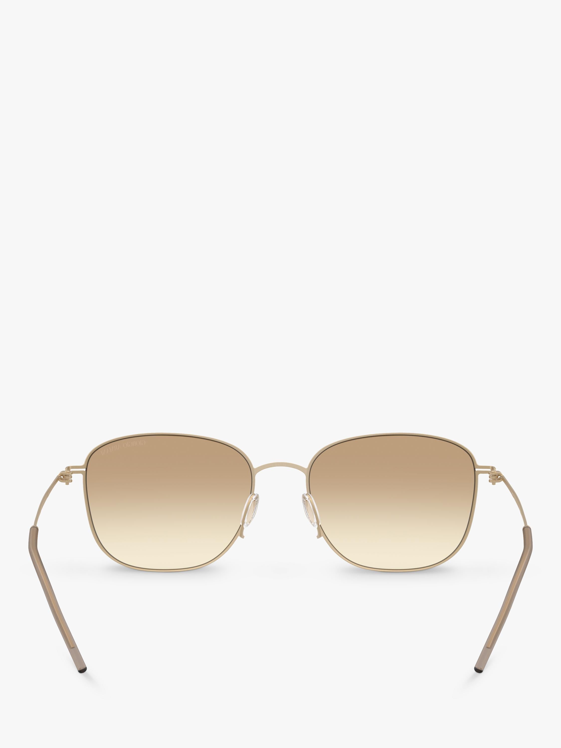 Giorgio Armani square grey gradient sunglasses 54mm, imported from the UK
