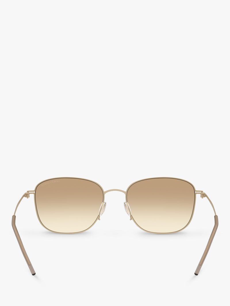 Giorgio Armani square grey gradient sunglasses 54mm, imported from the UK