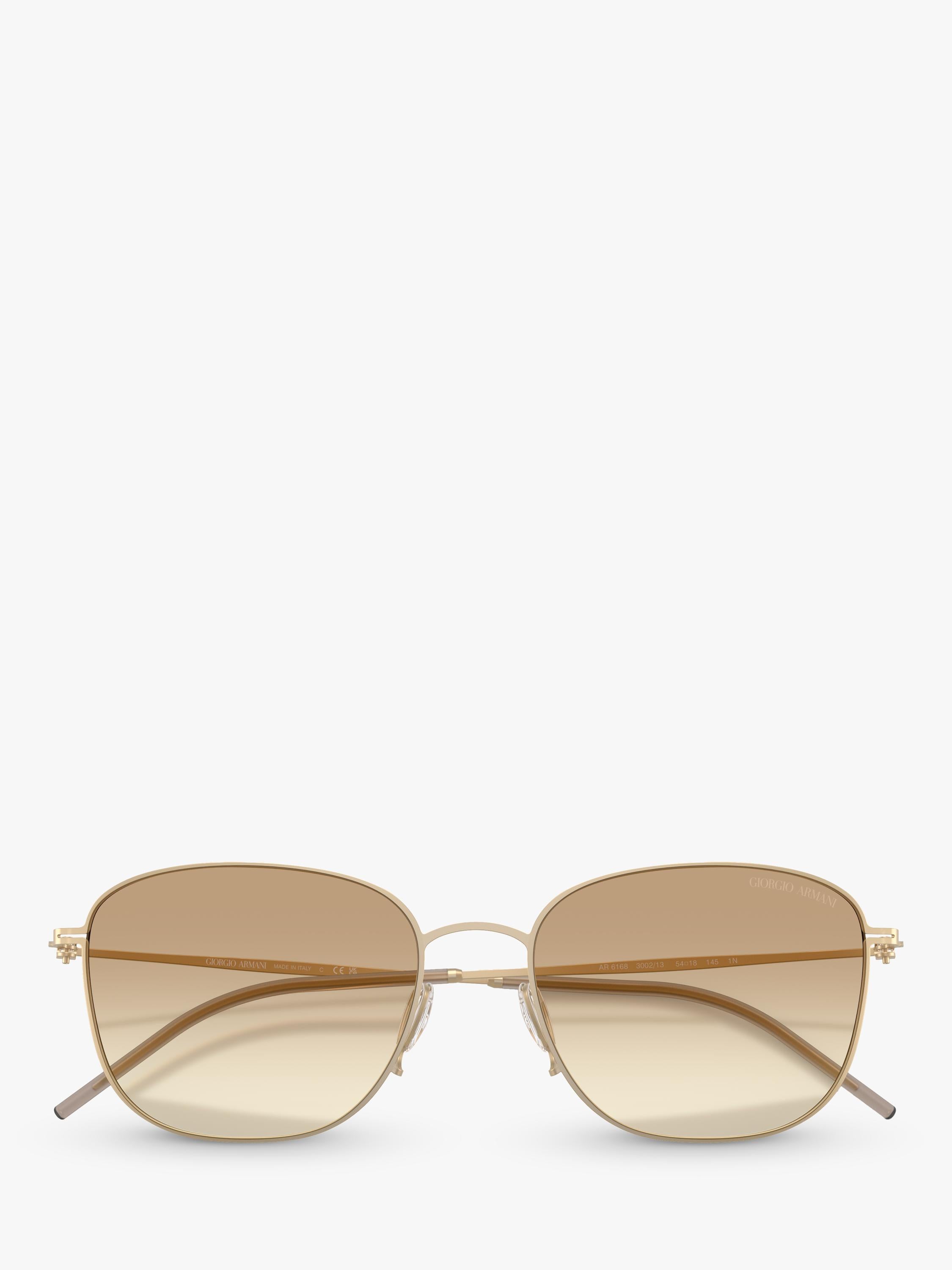 Giorgio Armani square grey gradient sunglasses 54mm, imported from the UK