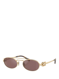 Miu Miu oval sunglasses for women, MU54ZS - British product