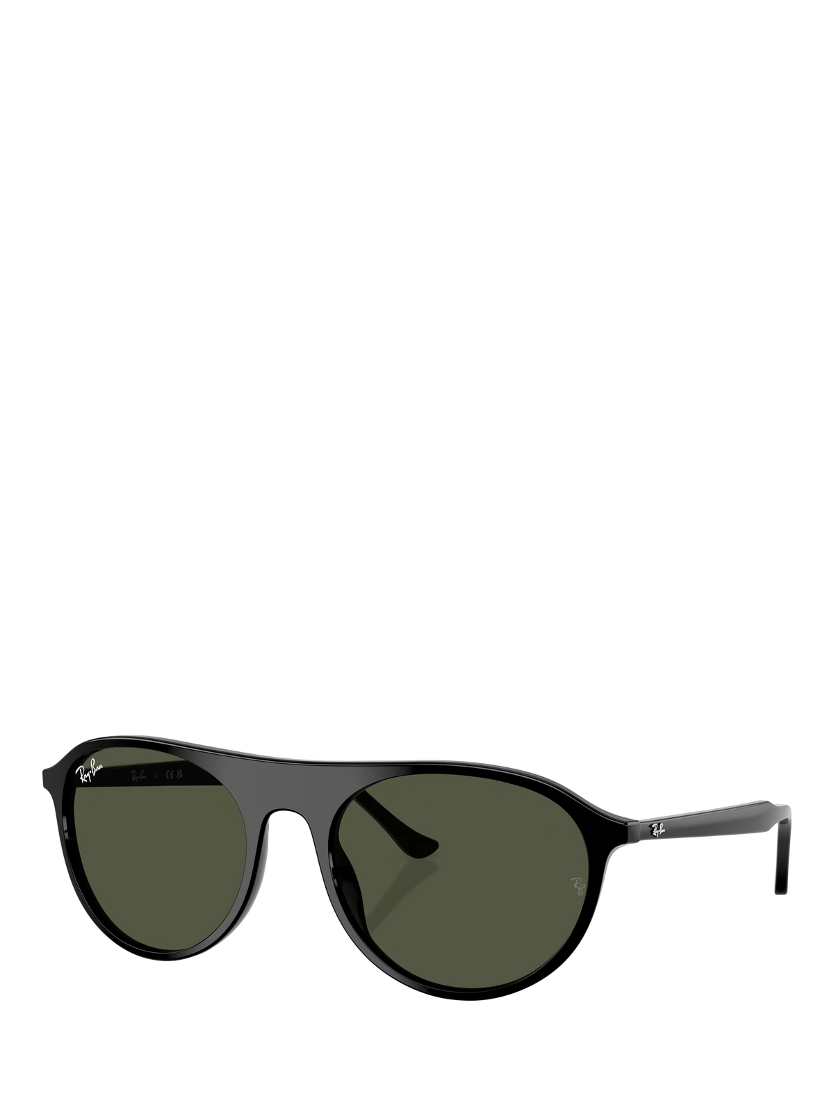 Ray-Ban RB2215 round sunglasses black frame green lenses - British product
