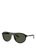 Ray-Ban RB2215 round sunglasses black frame green lenses - British product