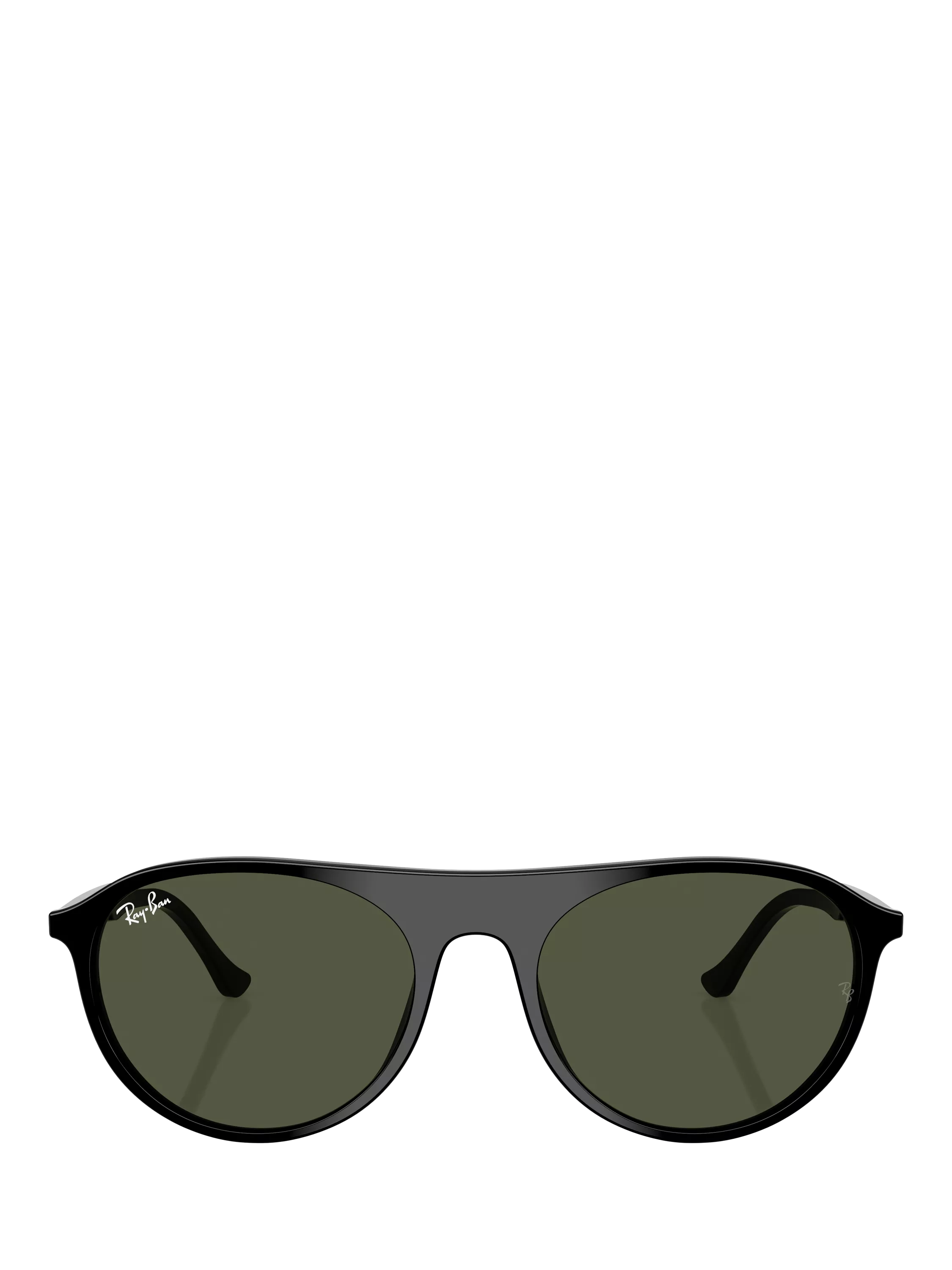 Ray-Ban RB2215 round sunglasses black frame green lenses - British product