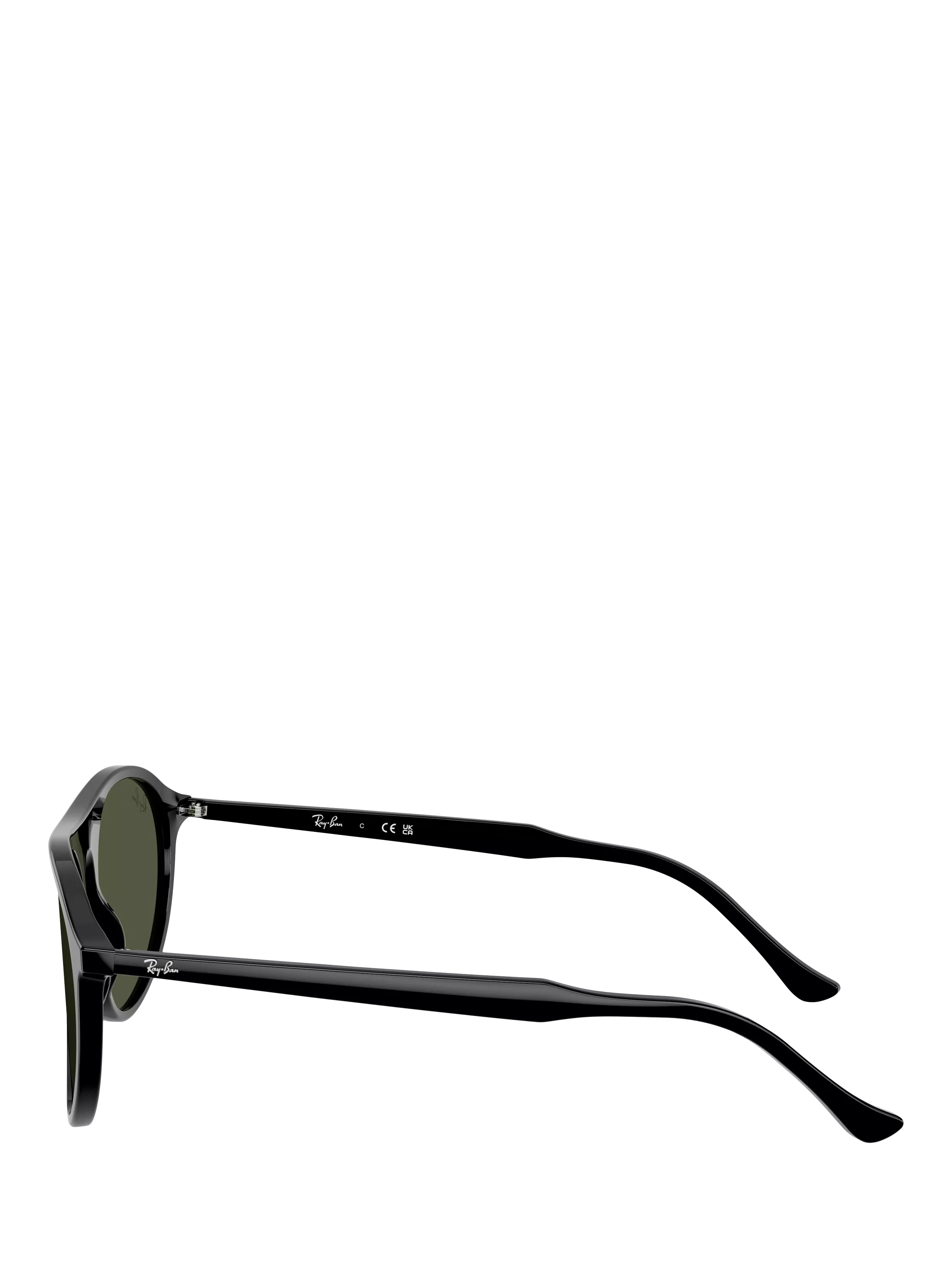 Ray-Ban RB2215 round sunglasses black frame green lenses - British product
