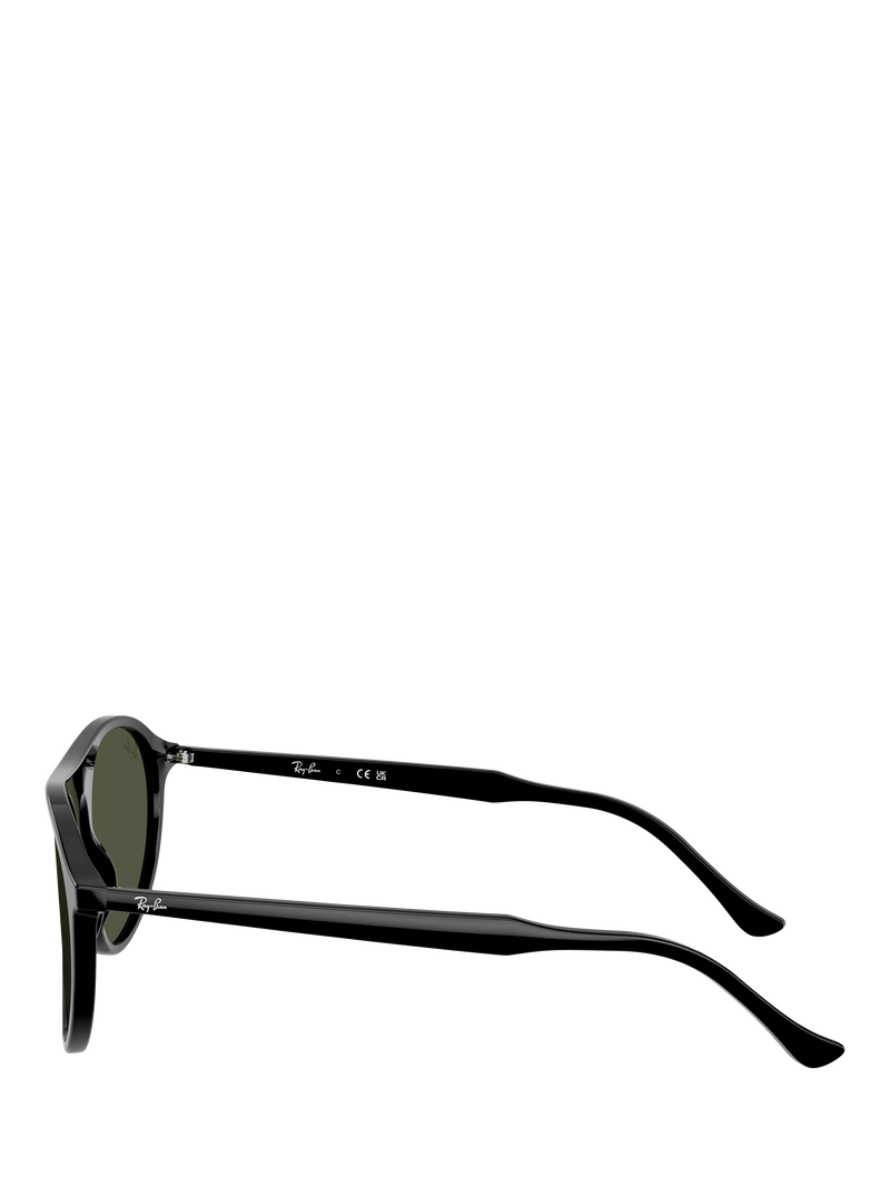 Ray-Ban RB2215 round sunglasses black frame green lenses - British product