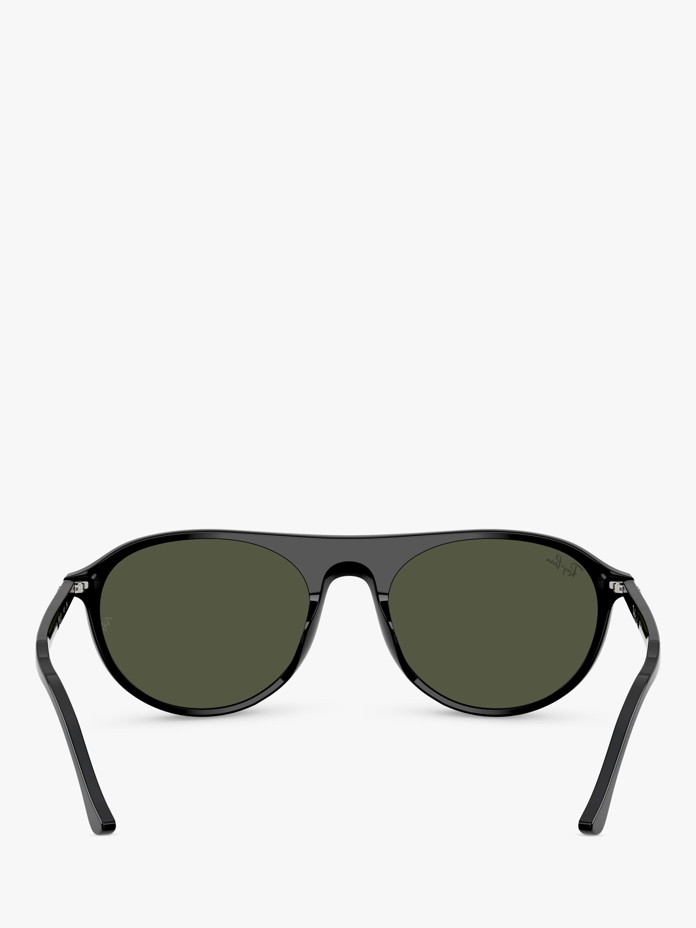 Ray-Ban RB2215 round sunglasses black frame green lenses - British product
