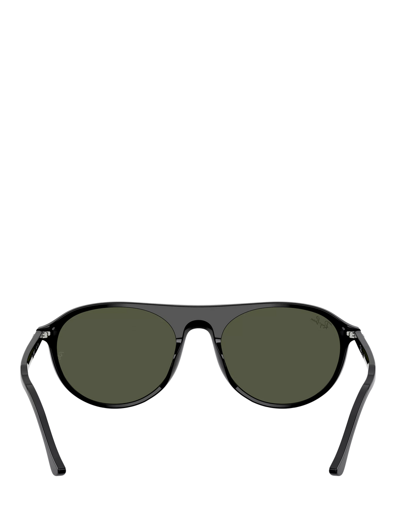 Ray-Ban RB2215 round sunglasses black frame green lenses - British product