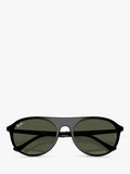 Ray-Ban RB2215 round sunglasses black frame green lenses - British product