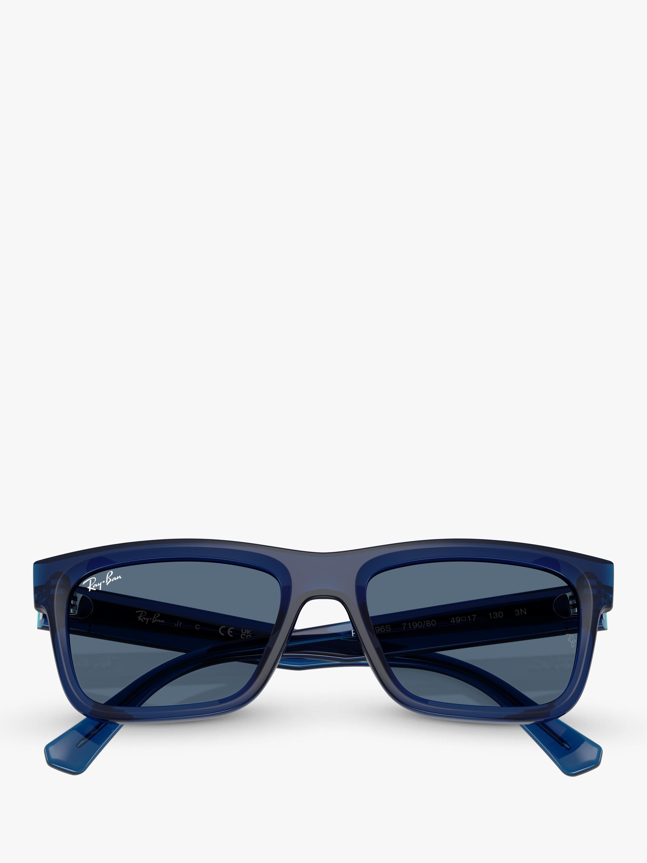 Ray-Ban RJ9196S kids bio-based blue rectangular sunglasses 49mm, UK version