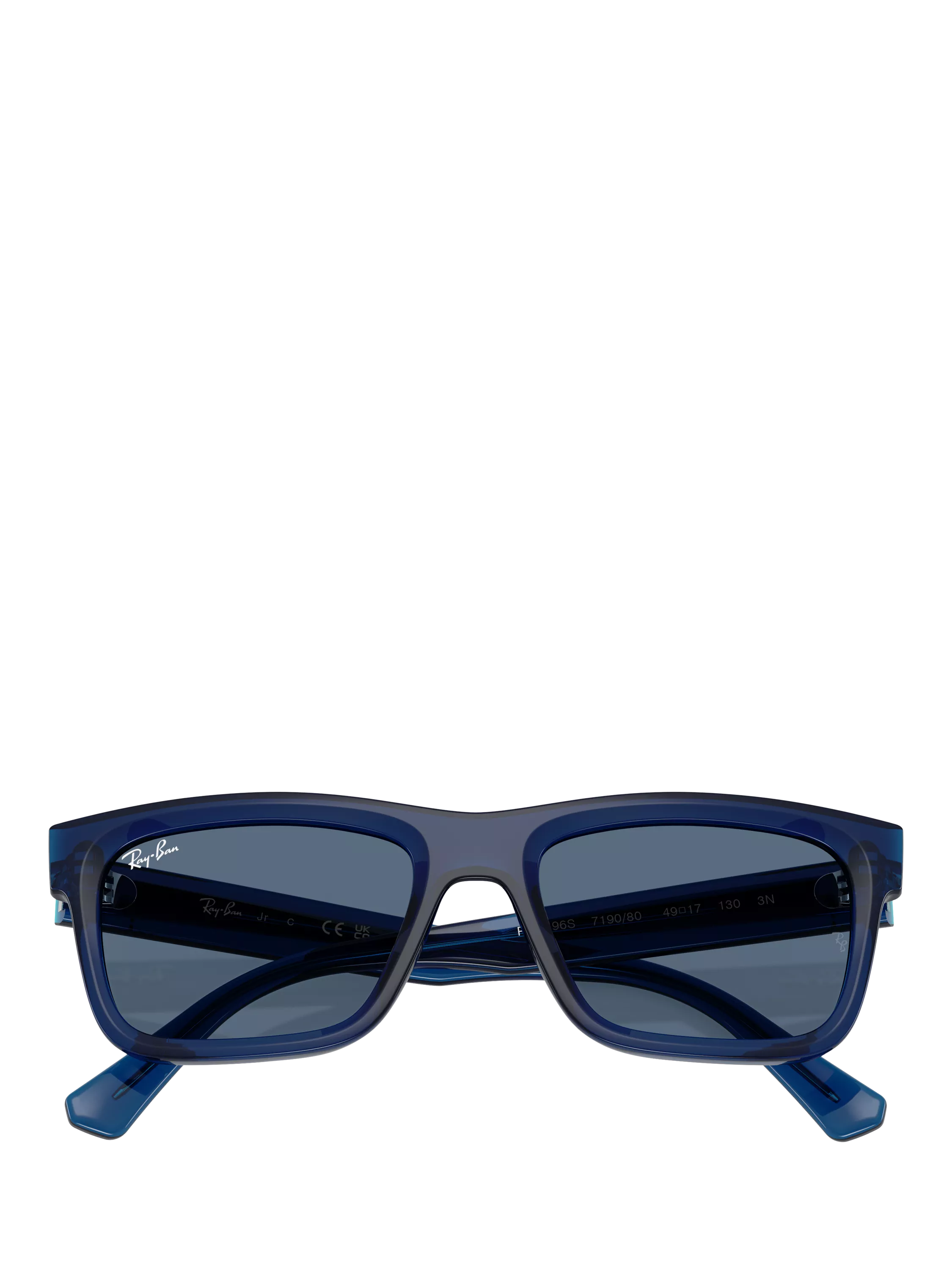 Ray-Ban RJ9196S kids bio-based blue rectangular sunglasses 49mm, UK version