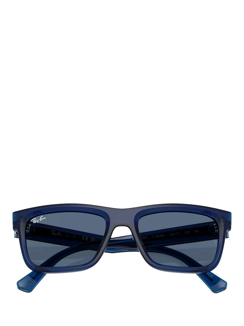 Ray-Ban RJ9196S kids bio-based blue rectangular sunglasses 49mm, UK version