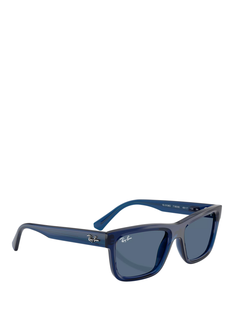 Ray-Ban RJ9196S kids bio-based blue rectangular sunglasses 49mm, UK version