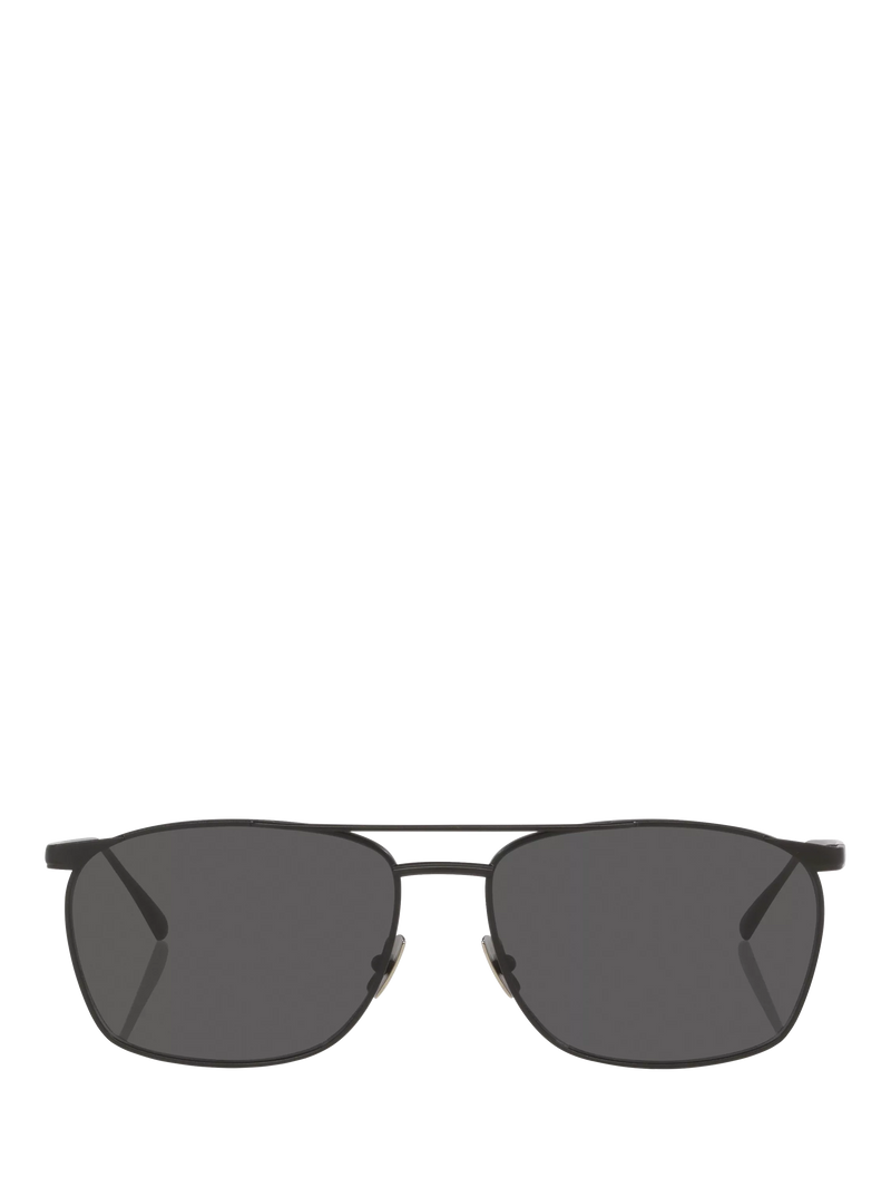 Yves Saint Laurent D-frame sunglasses in black with polyamide lenses - British product