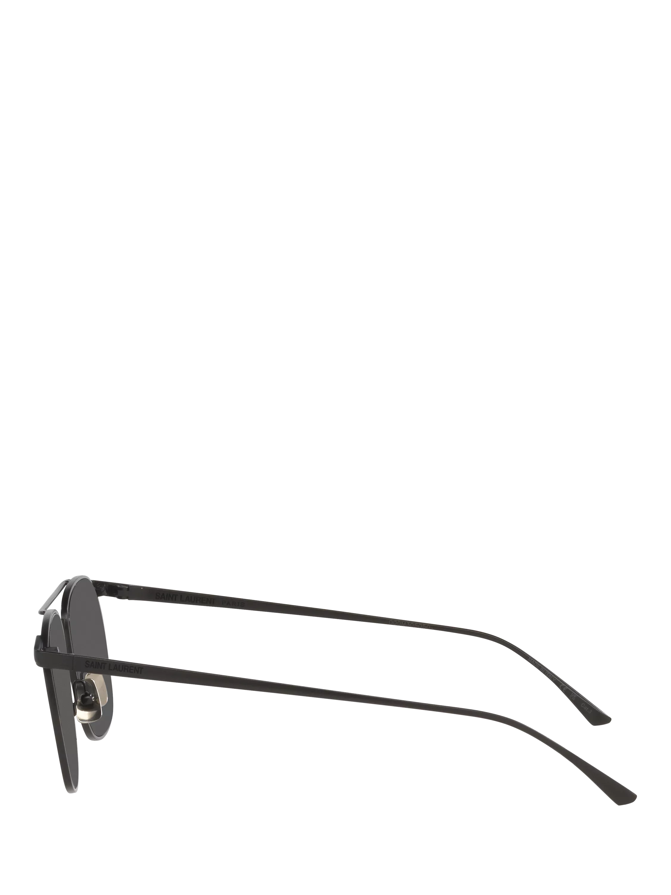 Yves Saint Laurent D-frame sunglasses in black with polyamide lenses - British product