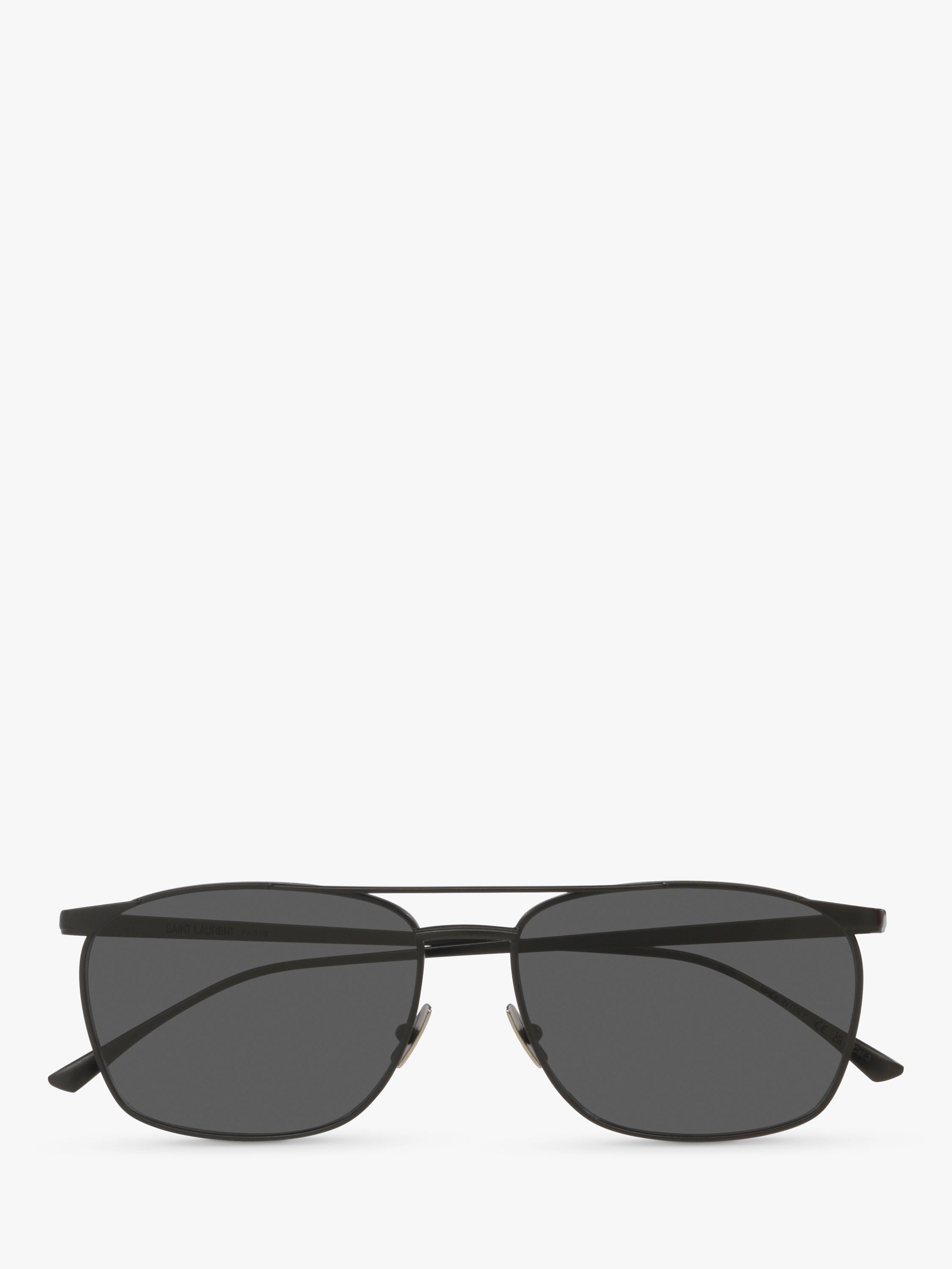 Yves Saint Laurent D-frame sunglasses in black with polyamide lenses - British product