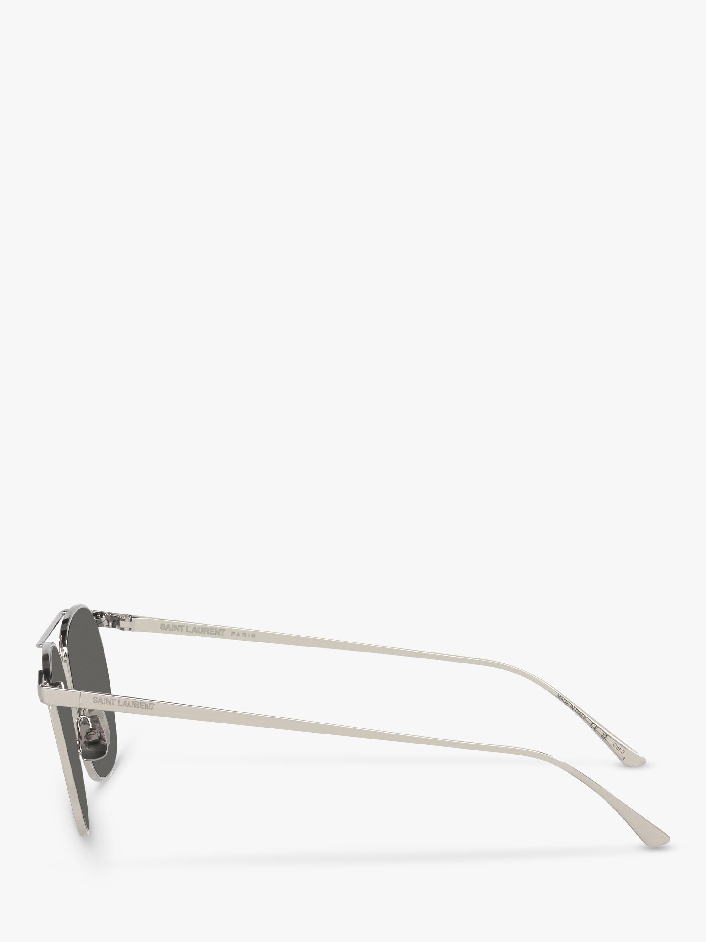 YSL D-Frame sunglasses silver, imported from the UK