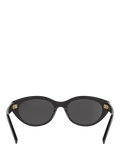 Yves Saint Laurent black oval sunglasses with hard case, imported from the UK