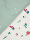John Lewis Christmas reversible duvet cover set single, imported from the UK