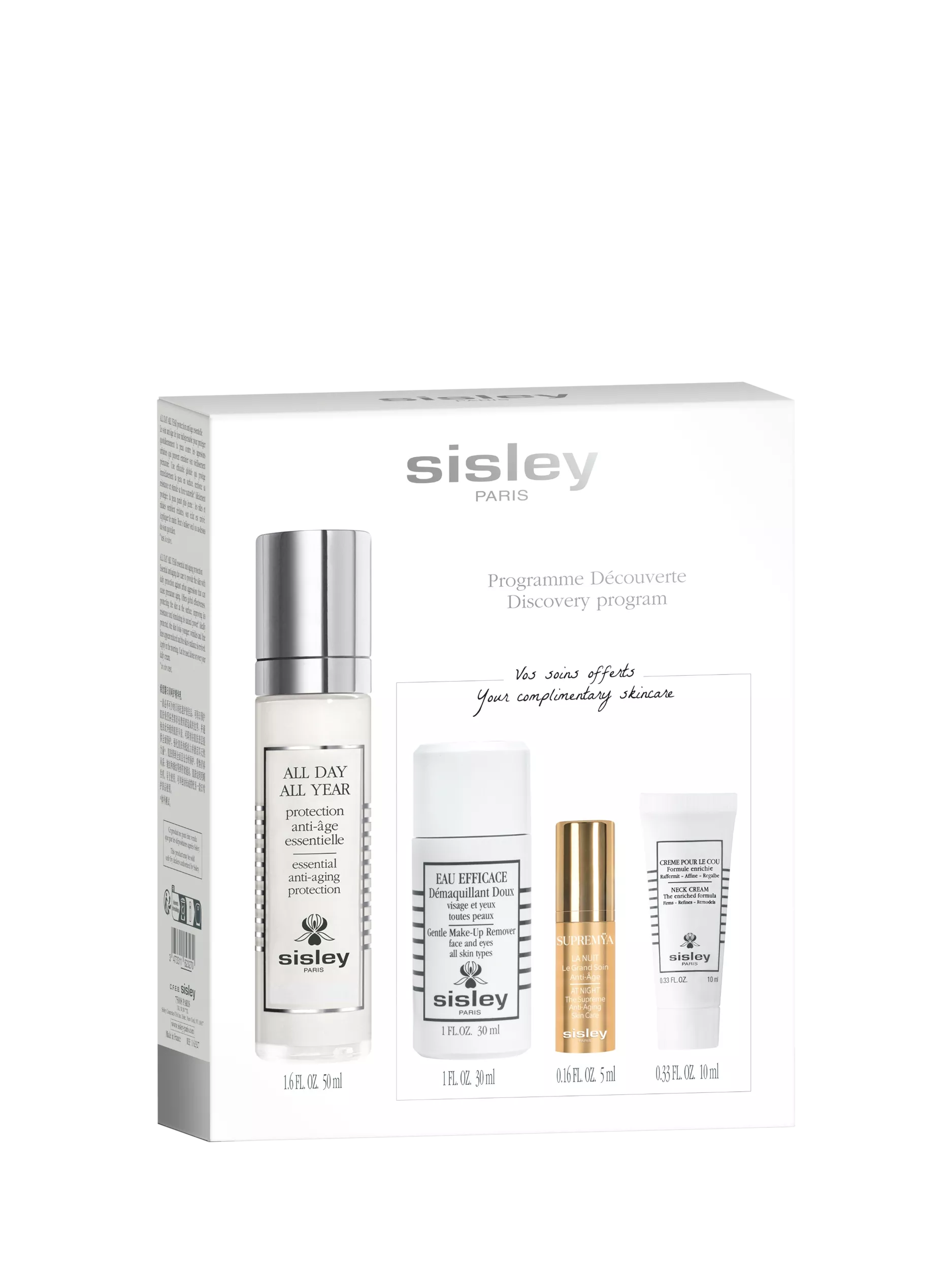 Sisley-Paris All Day All Year Discovery Program skincare gift set, UK version