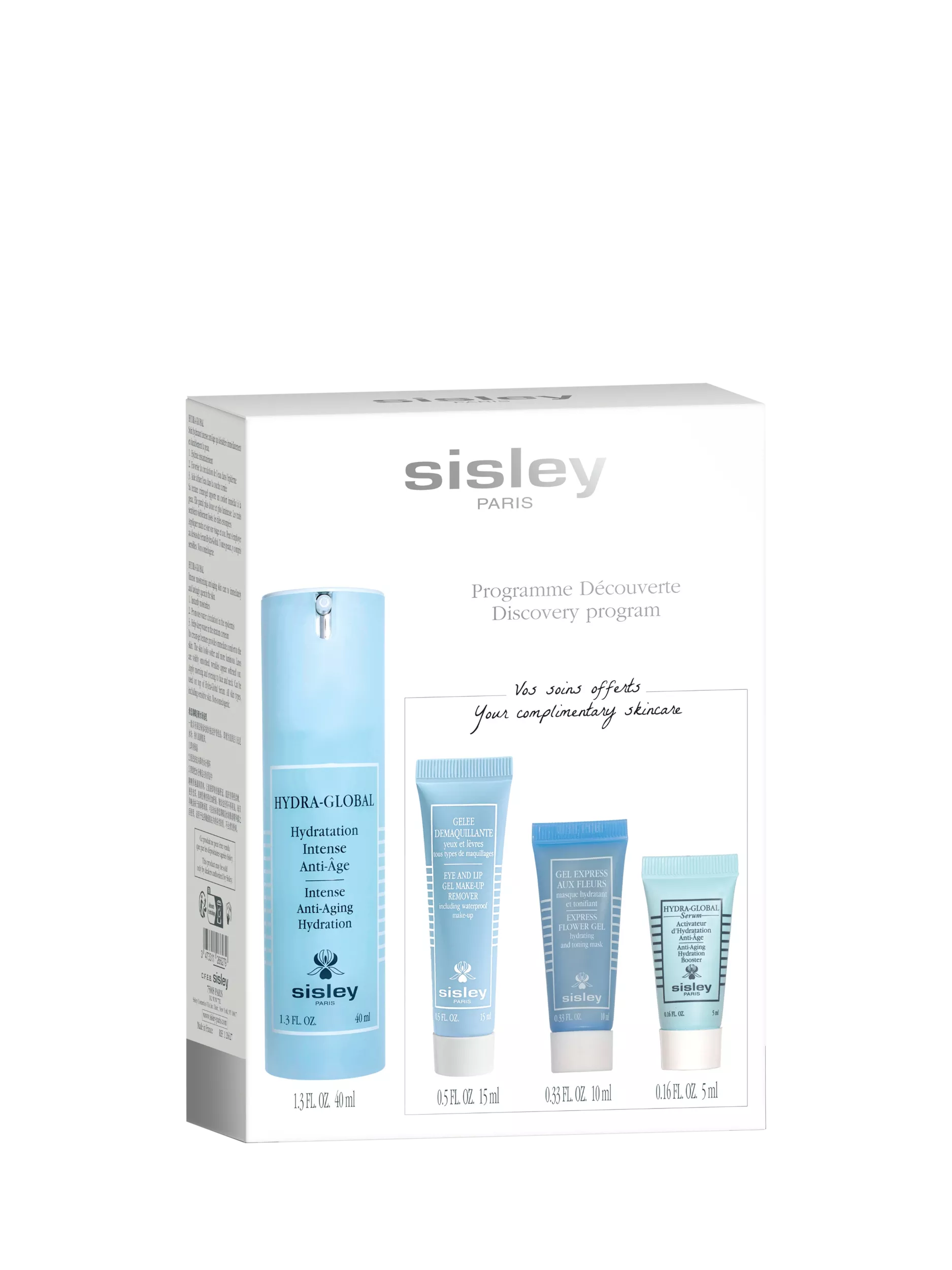 Sisley Paris Hydra-Global skincare gift set, imported from the UK
