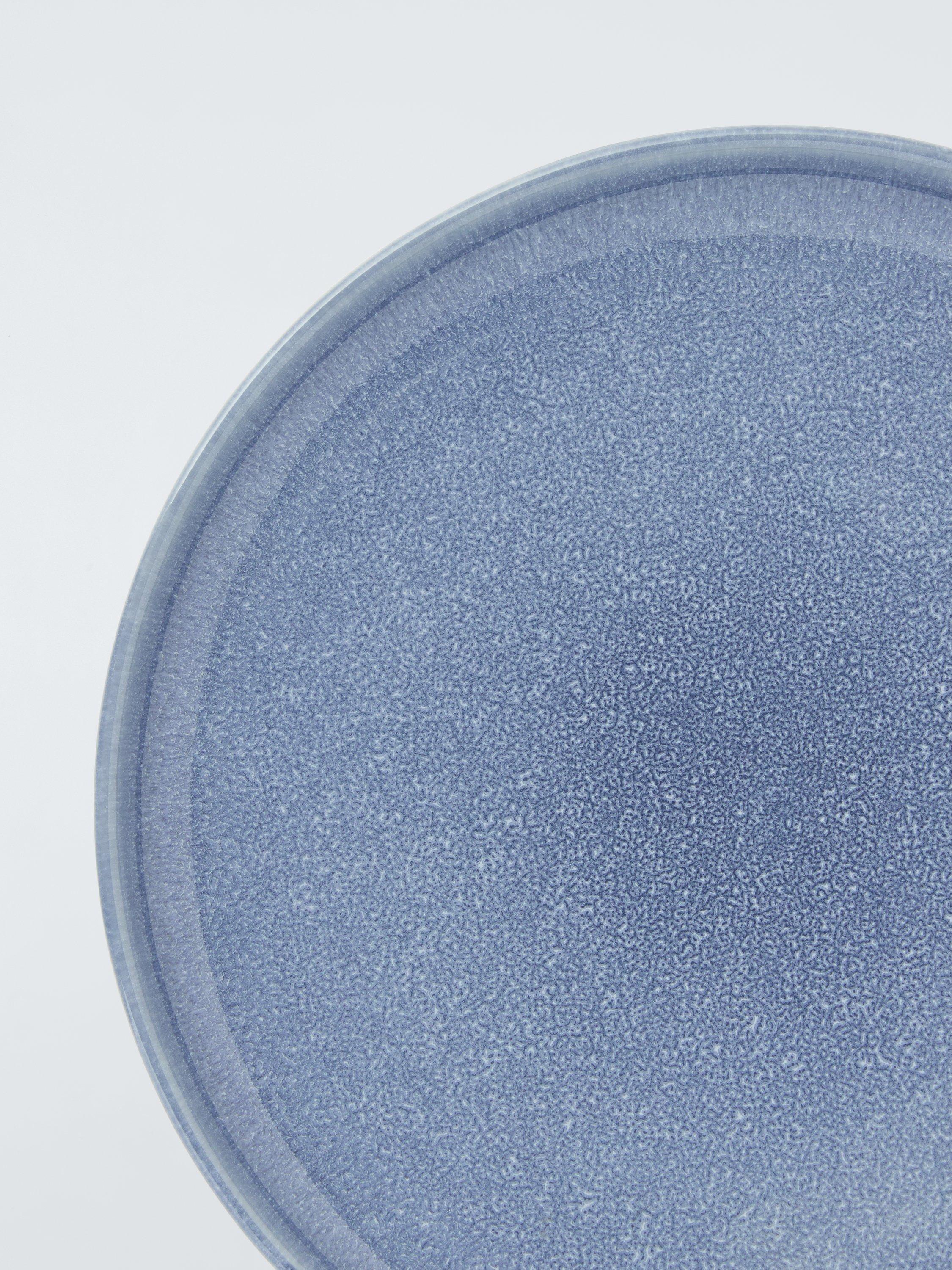 John Lewis Iona blue stoneware dinner plate 27cm - British product