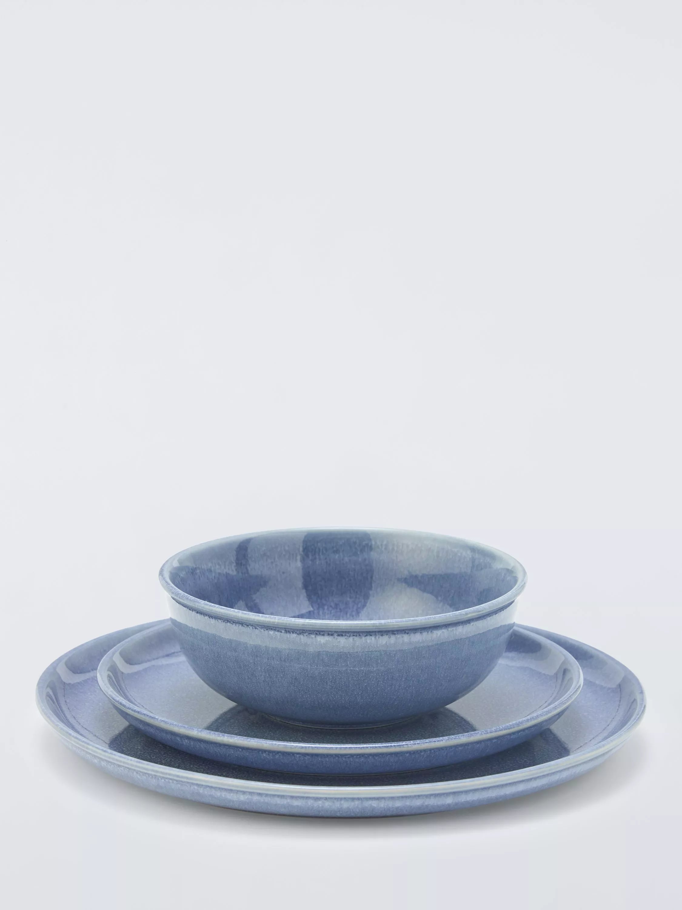John Lewis Iona blue stoneware side plate 21.5cm, UK version
