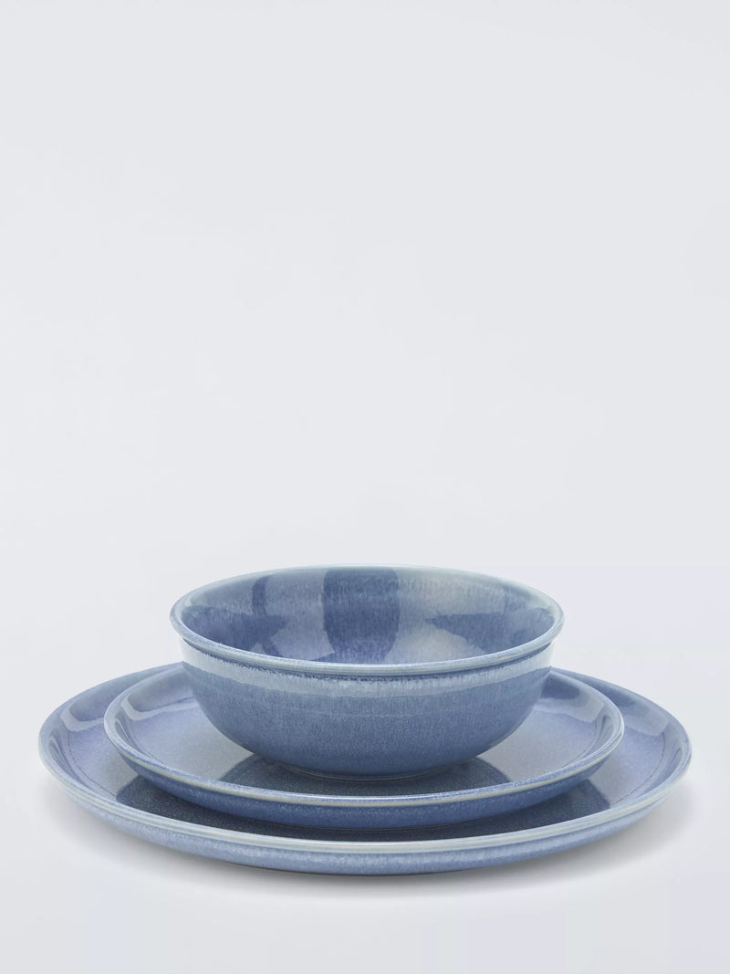 John Lewis Iona blue stoneware side plate 21.5cm, UK version