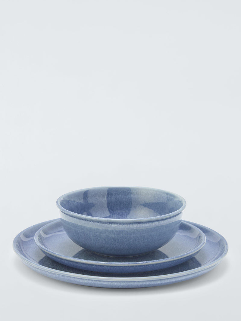 John Lewis Iona blue stoneware side plate 21.5cm, UK version