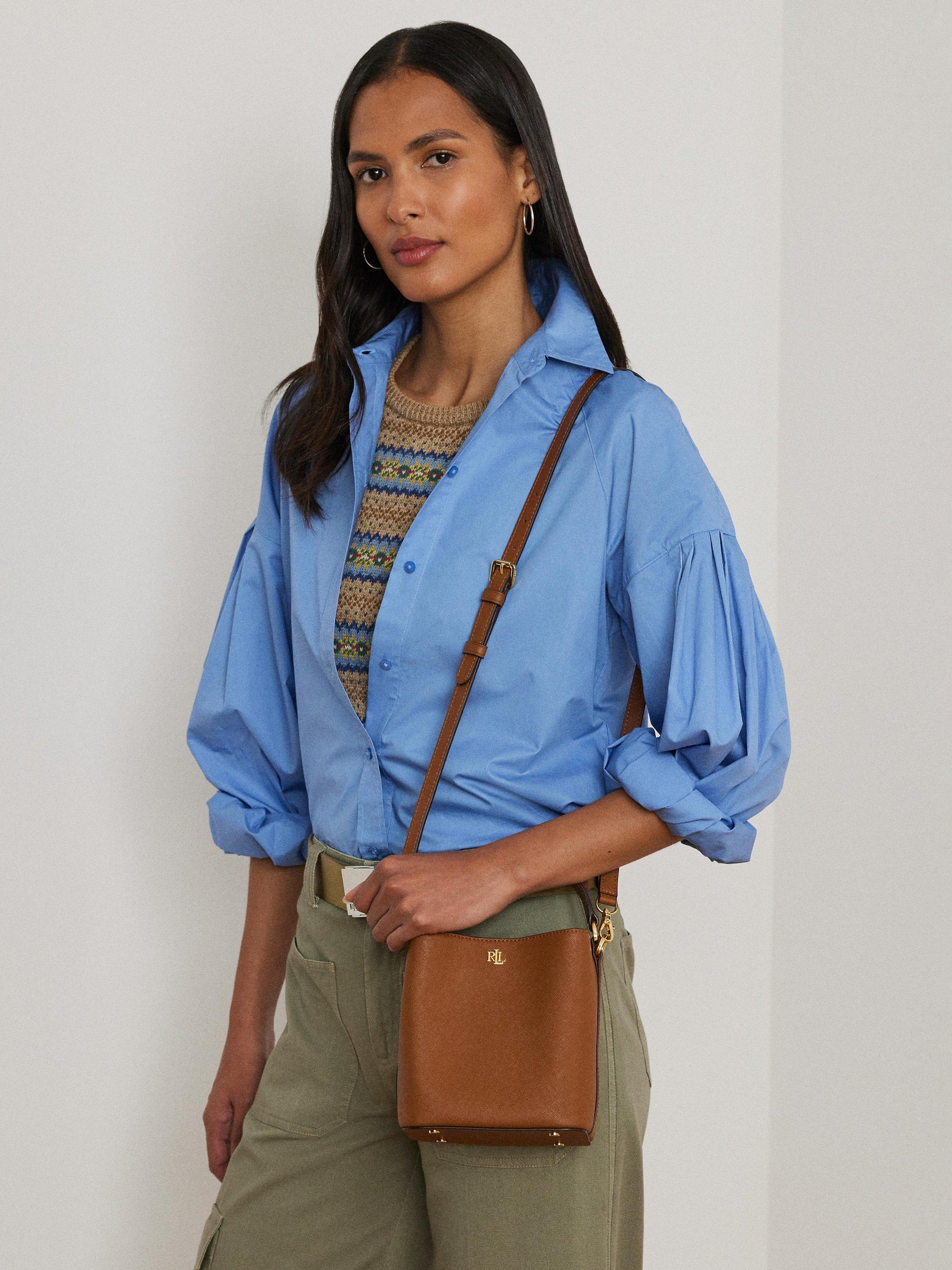 Ralph Lauren Reese small leather bucket bag (British brand)