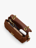 Coach Tabby 20 quilted suede shoulder bag brown, imported from the UK