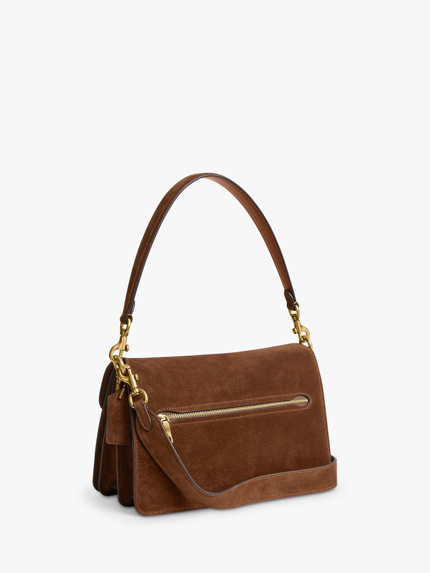 Coach Chain Tabby suede shoulder bag brown - UK version