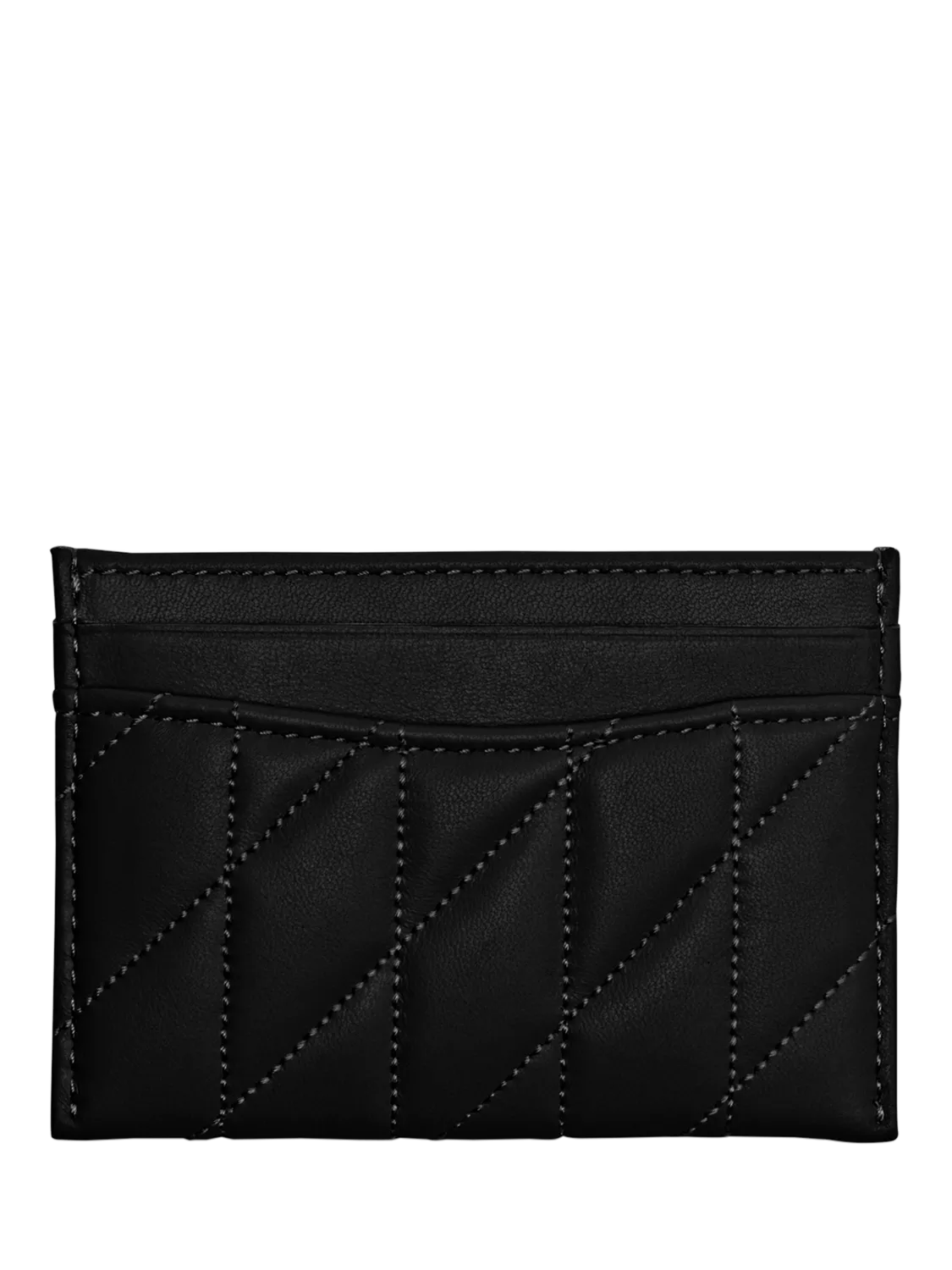 Coach quilted leather card case black (British brand)