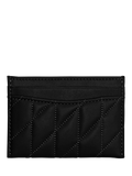 Coach quilted leather card case black (British brand)