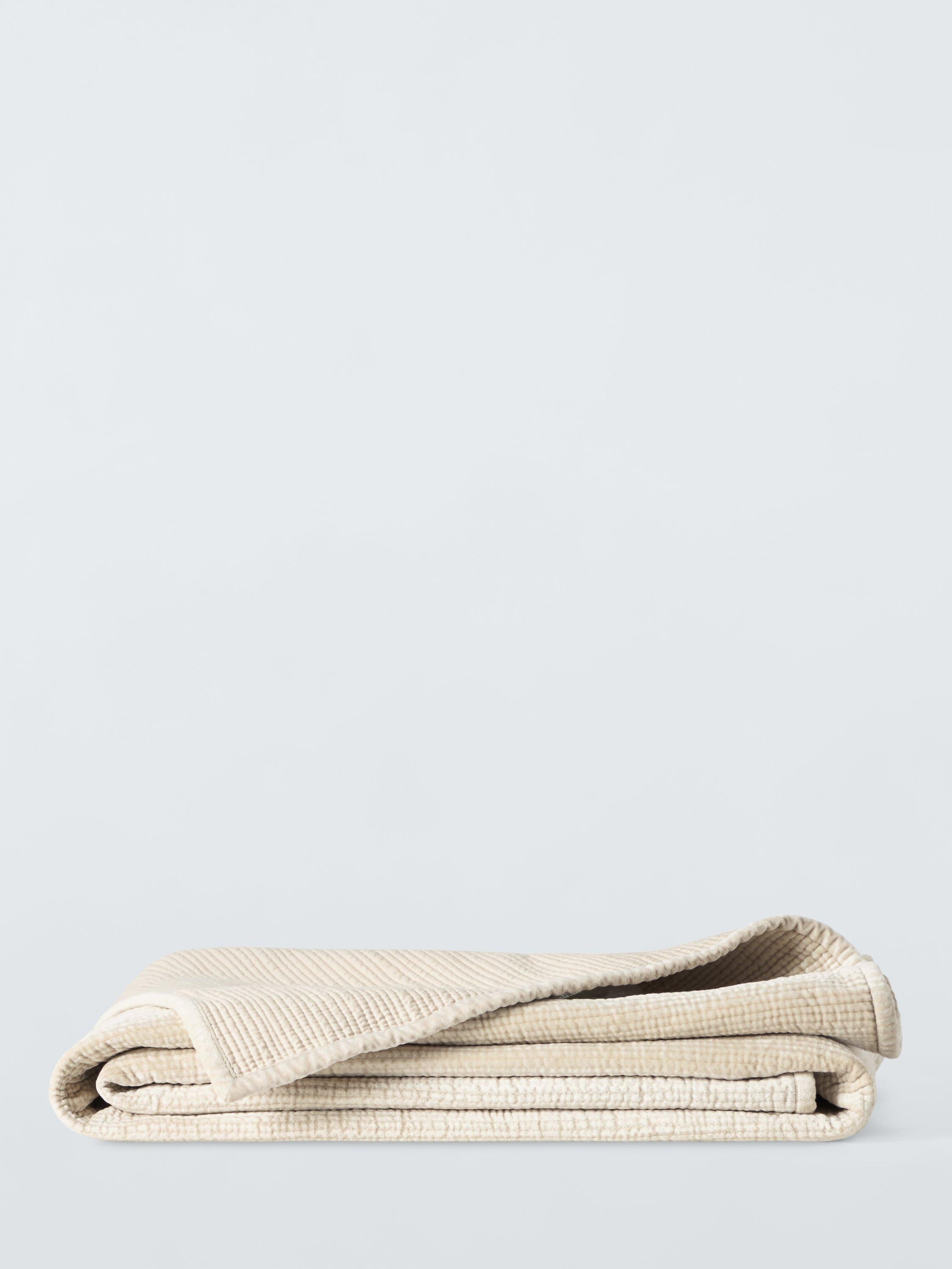 John Lewis cotton velvet embroidered quilt king size - British product