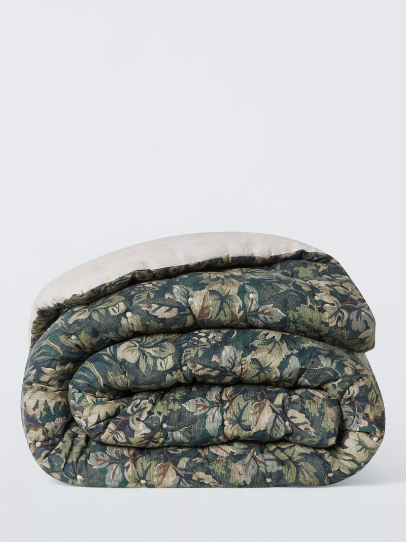 John Lewis Giardino linen blend quilt king size, imported from the UK