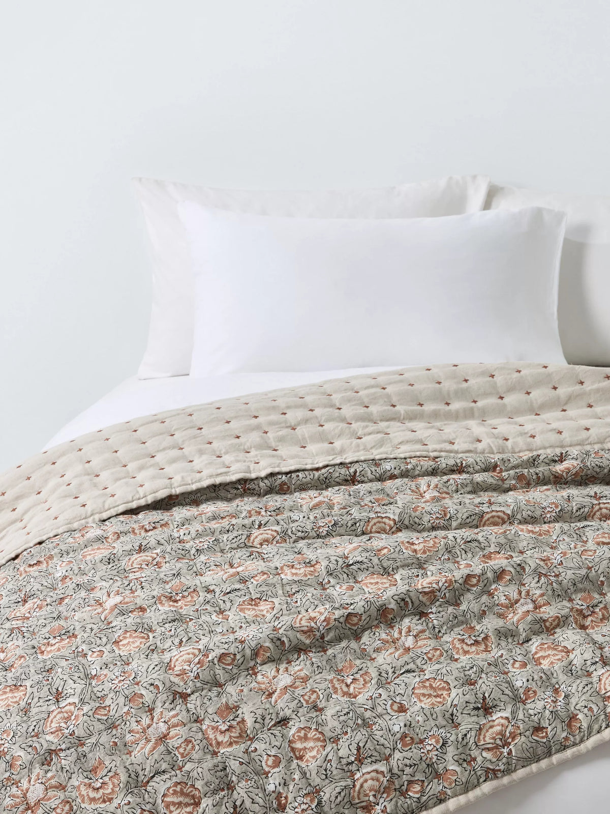 John Lewis Marigold Quilt Grey Mid king size, imported from the UK