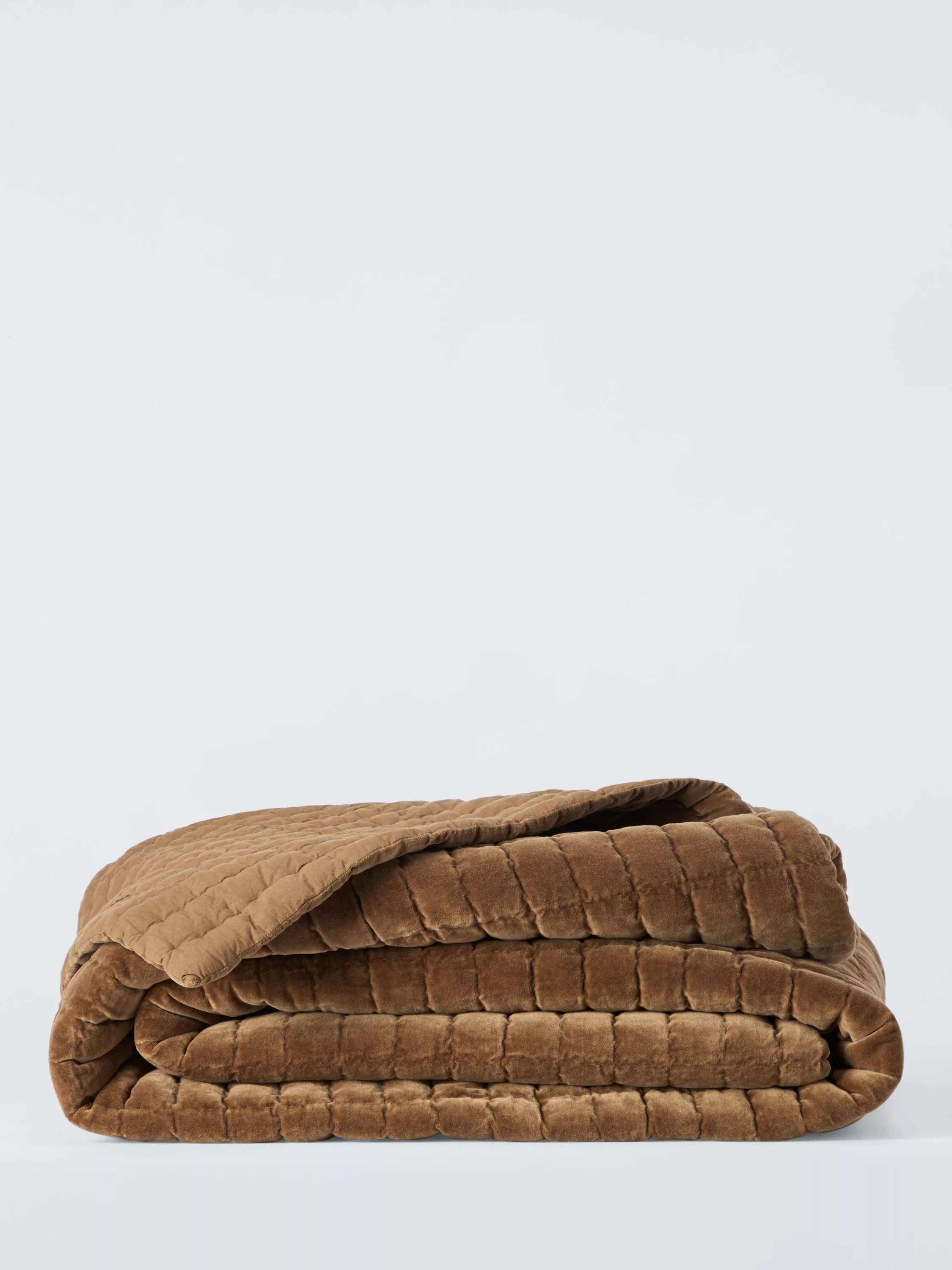 John Lewis velvet quilt copper king size, UK version