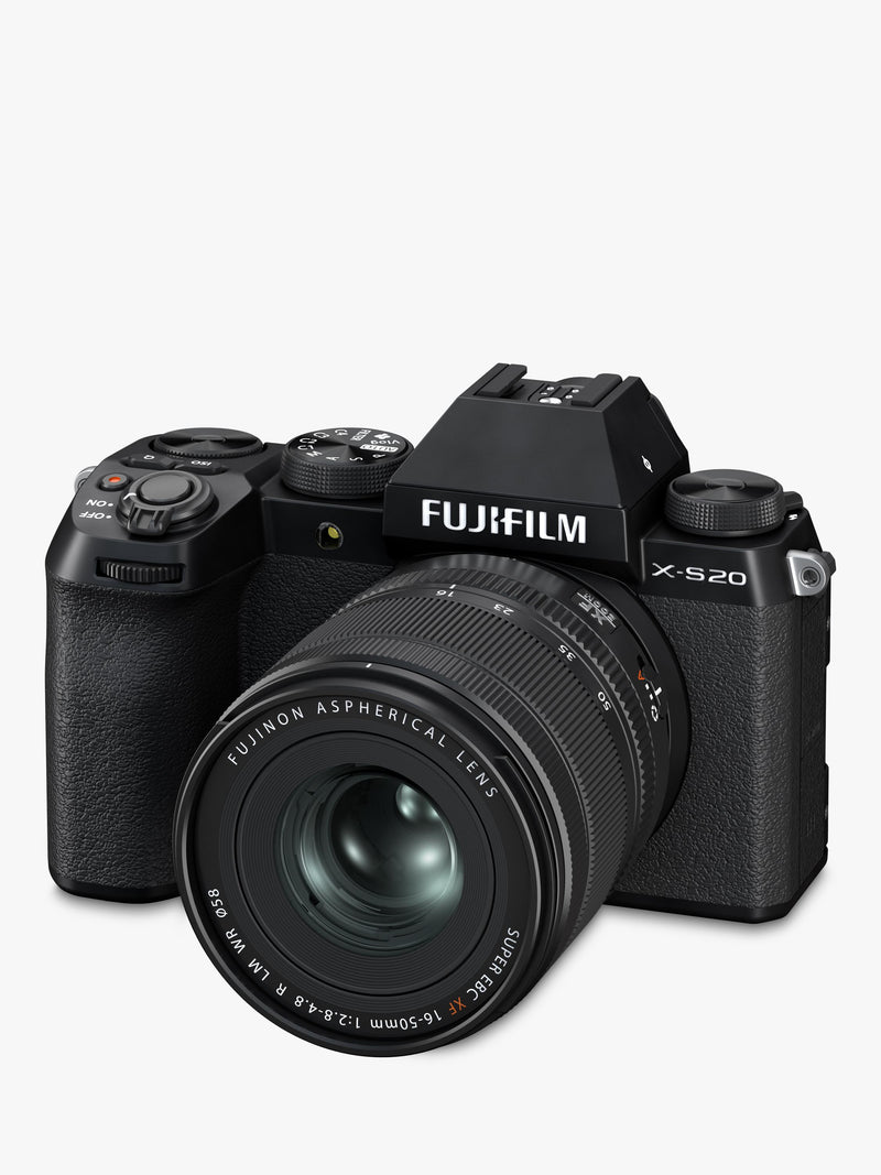 Fujifilm X-S20 compact system camera with 16-50mm lens, imported from the UK