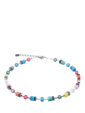 COEUR DE LION GeoCUBE Iconic Necklace Magic Silver, imported from the UK