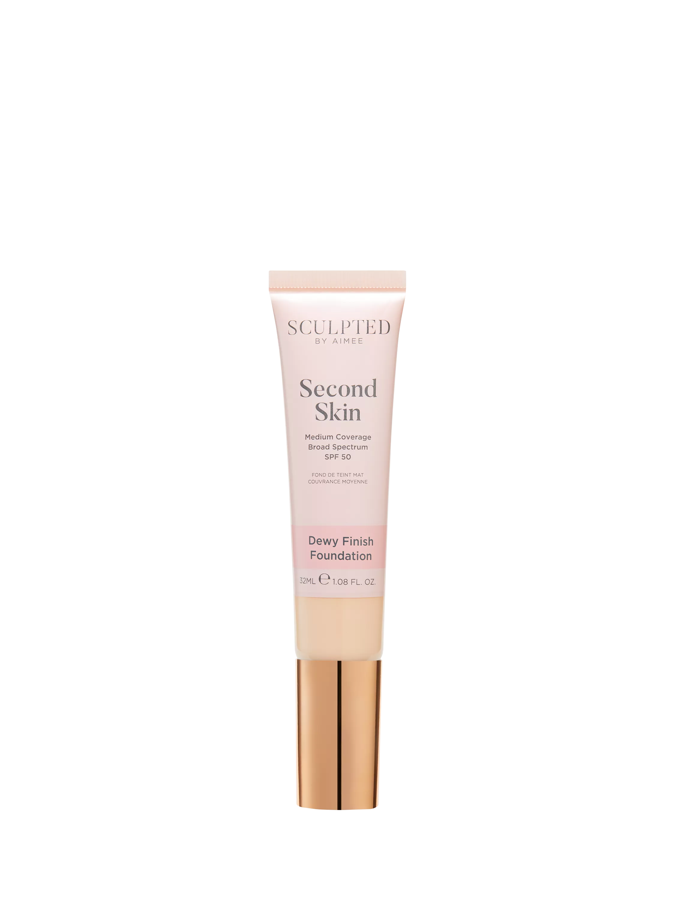 Sculpted By Aimee Second Skin Dewy Foundation, Porcelain Plus 1.5