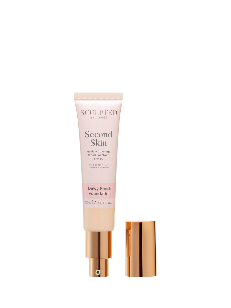 Sculpted By Aimee Foundation Second Skin Dewy 32ml - British product