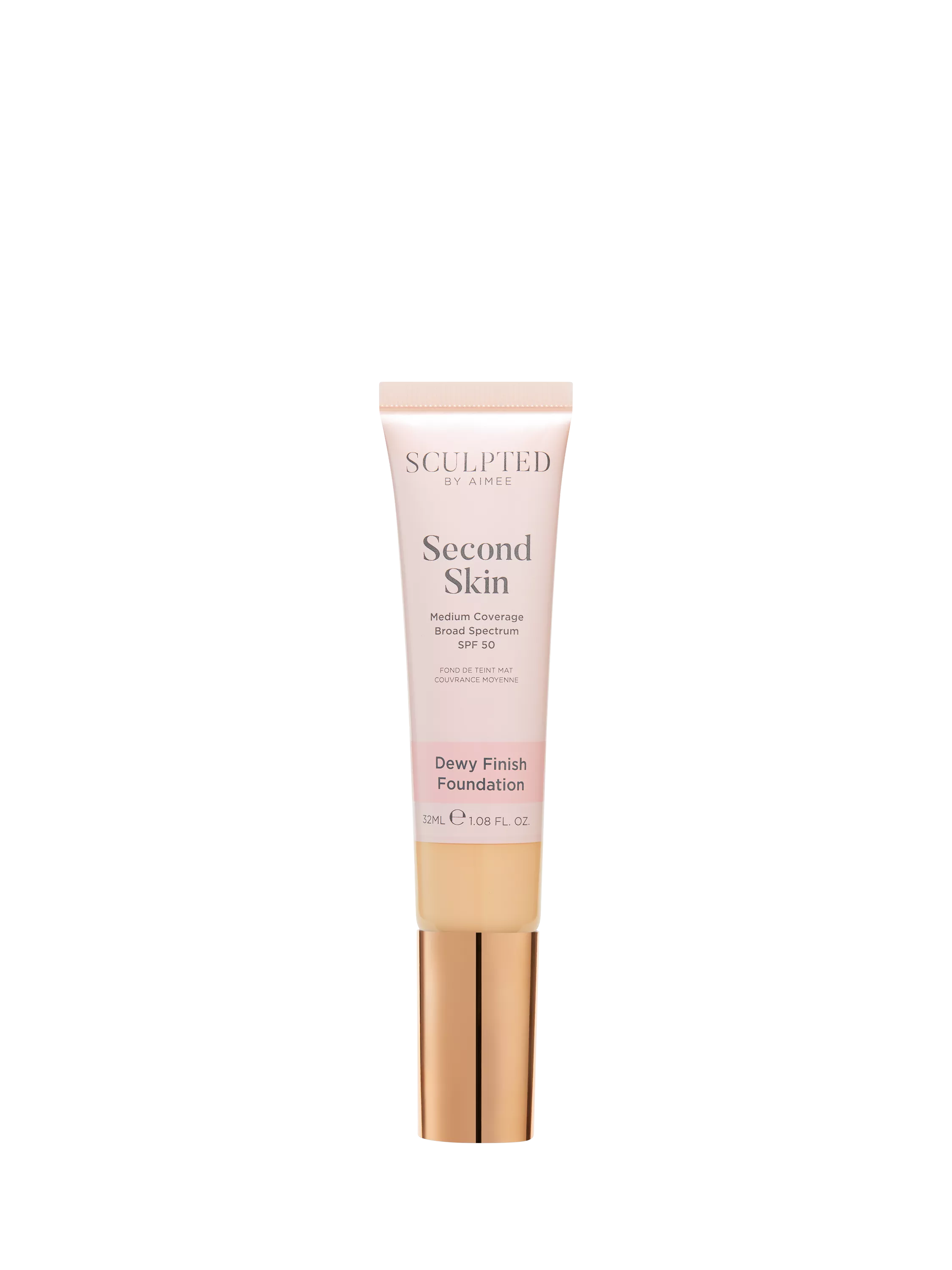 Sculpted By Aimee Second Skin Dewy Foundation, Light Golden 3.75