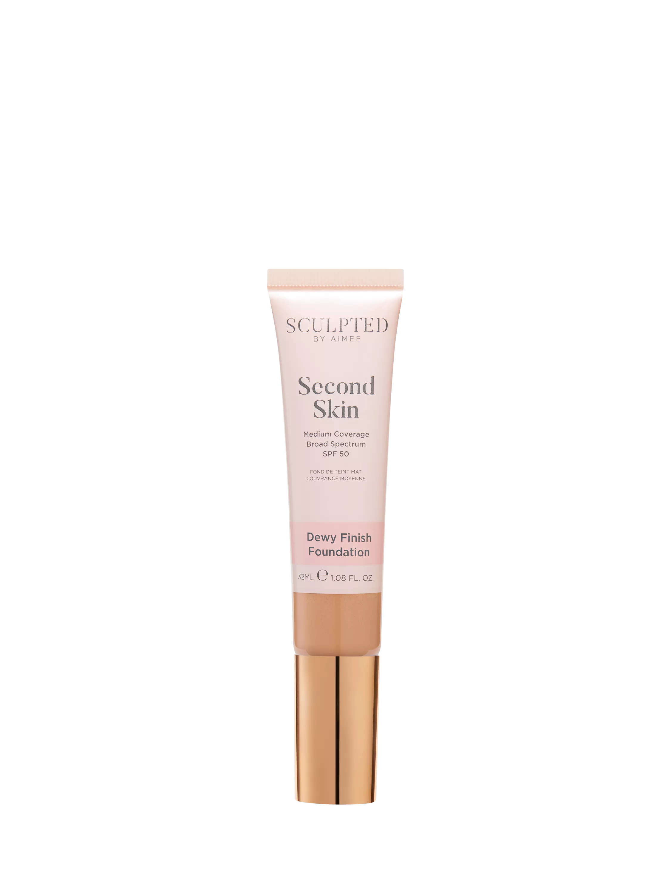 Sculpted By Aimee Second Skin Dewy Foundation, Medium Beige 4.75