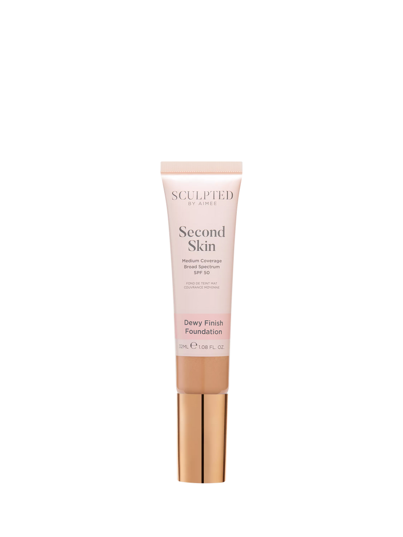 Sculpted By Aimee Second Skin Dewy Foundation, Medium Beige 4.75