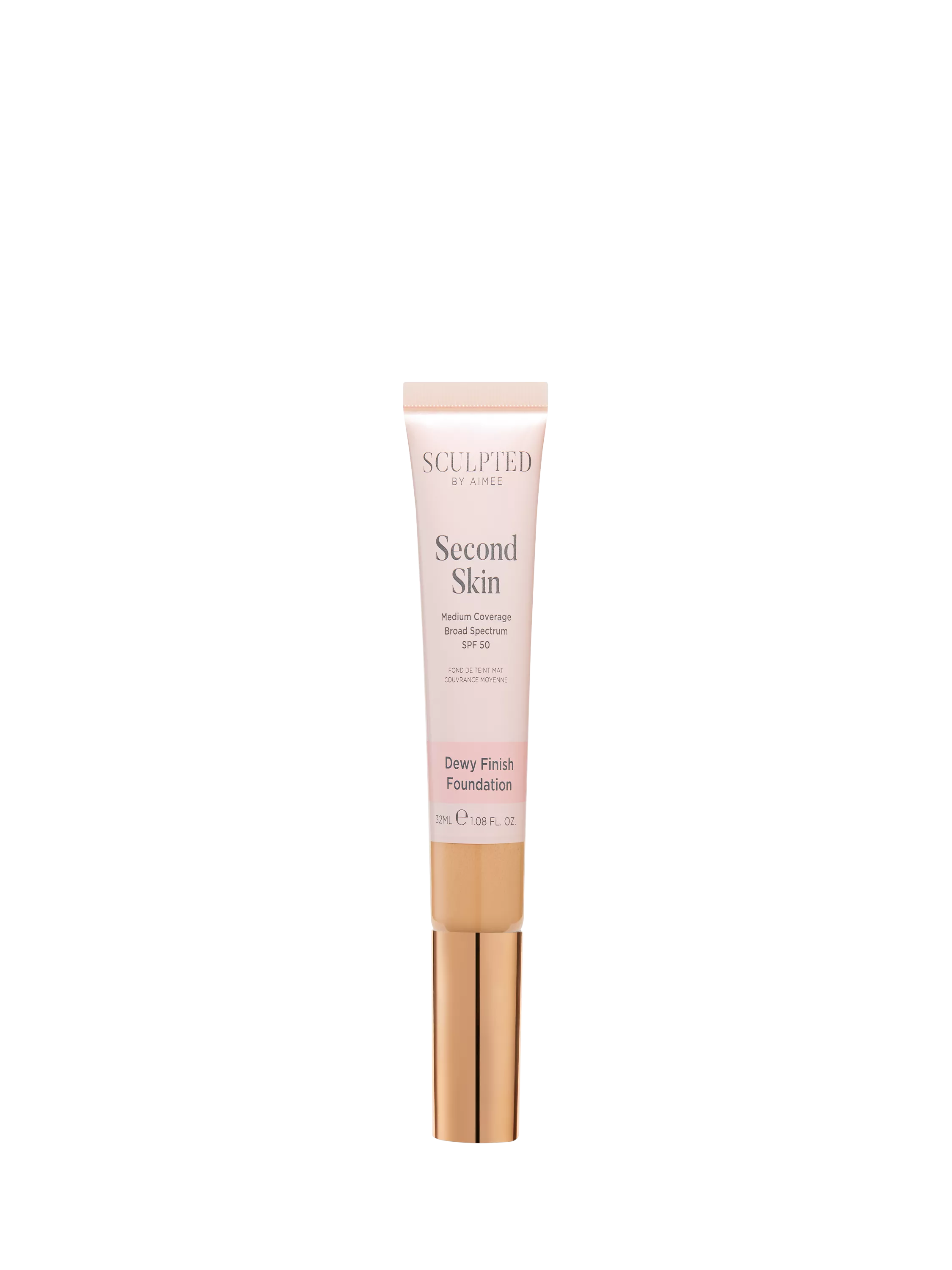 Sculpted By Aimee Second Skin Dewy Foundation, Medium Golden 4.25
