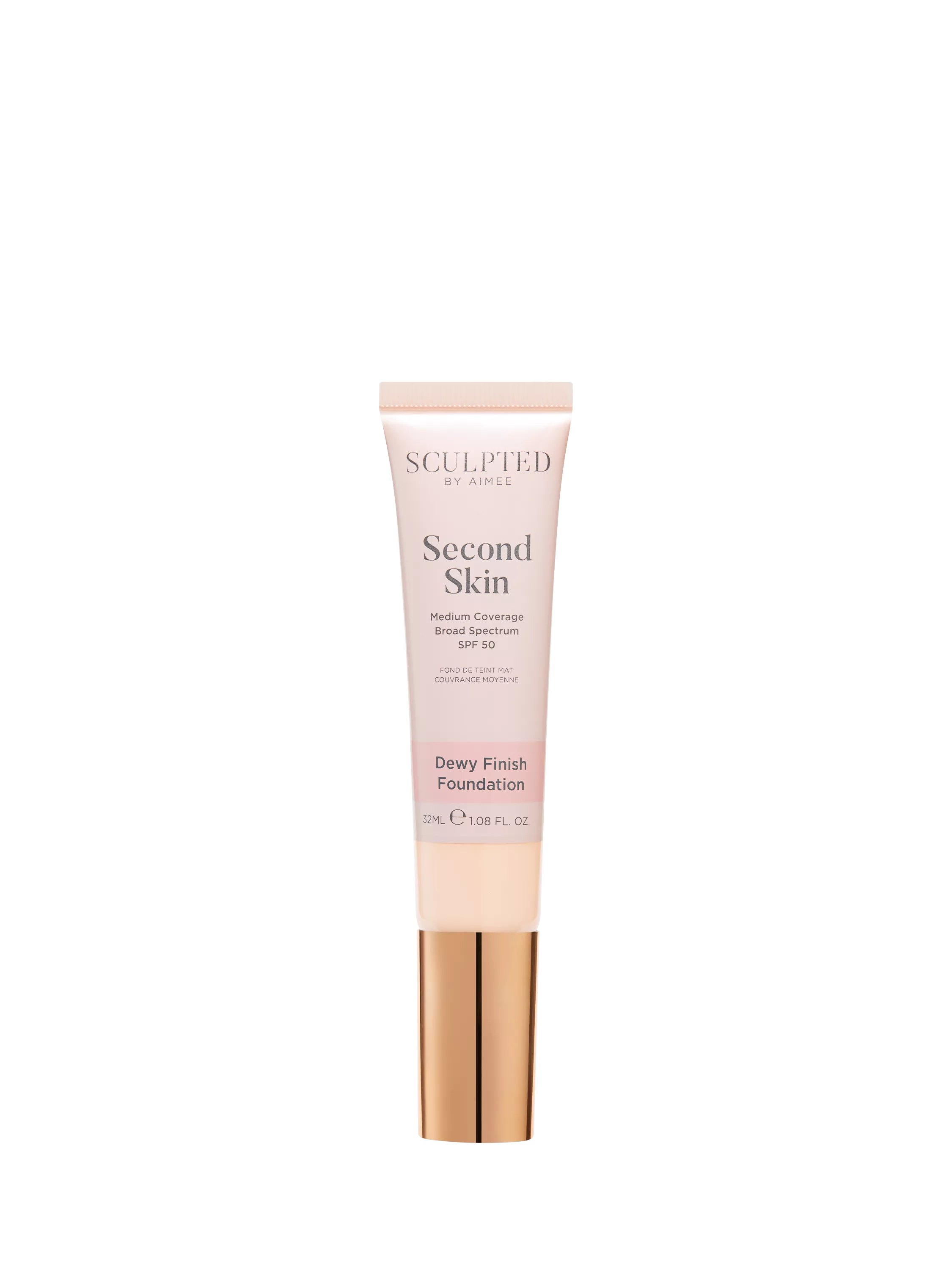 Sculpted By Aimee Second Skin Dewy Foundation, Porcelain 1.0