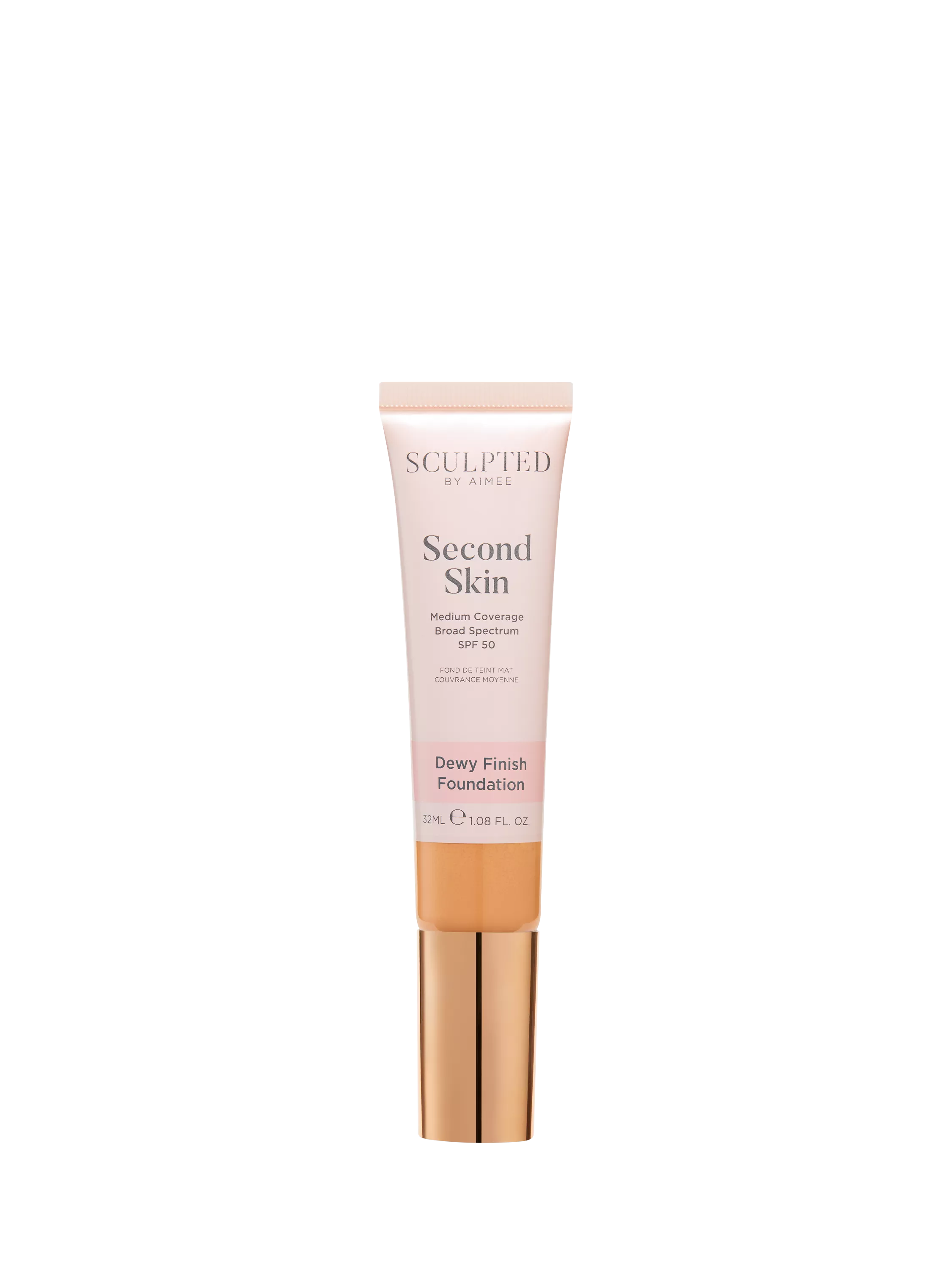 Sculpted By Aimee Second Skin Dewy Foundation, Tan Golden 5.4