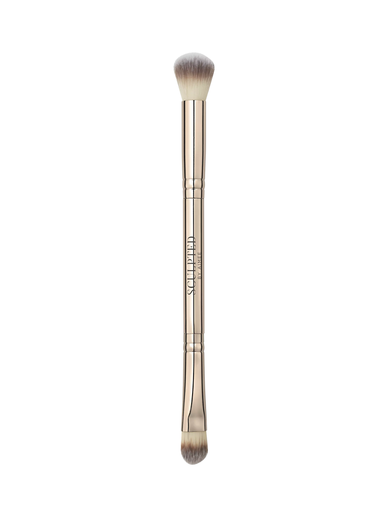 Sculpted By Aimee concealer duo brush, imported from the UK