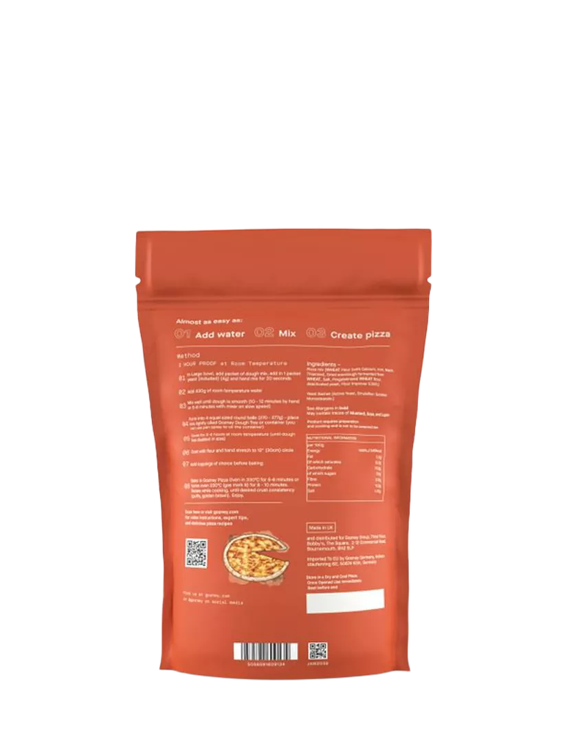 Gozney classic pizza dough mix 679g, UK version